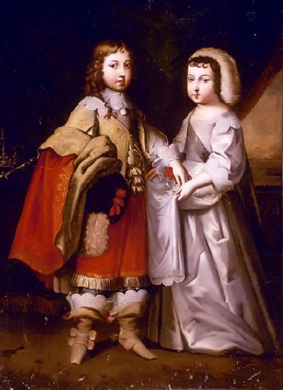 unknow artist Portrait of Louis XIV and his brother